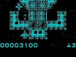Hades Nebula (ZX Spectrum) screenshot: Giant enemy base