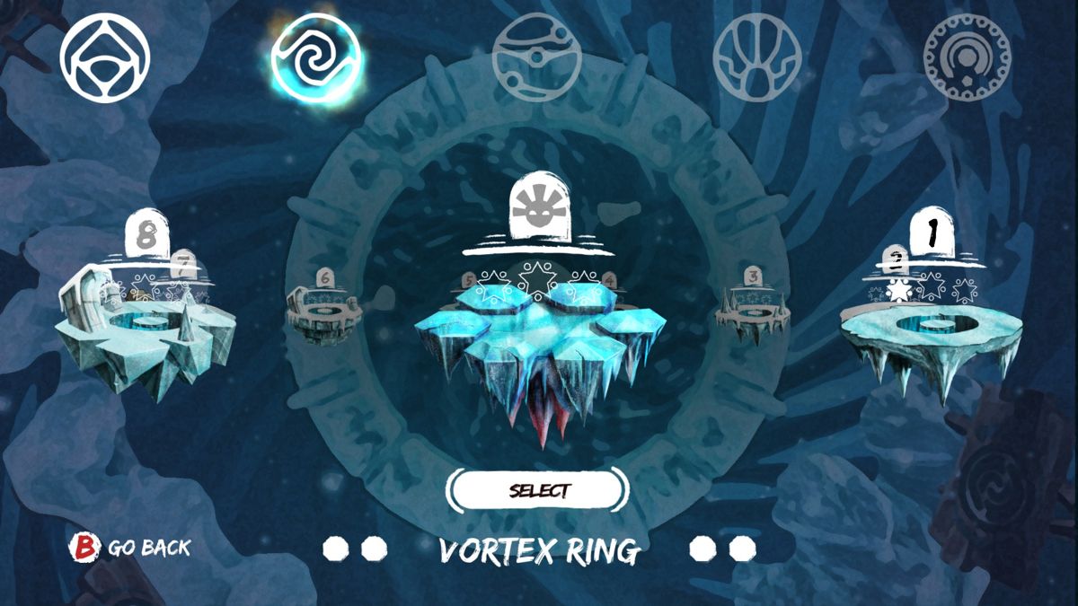 Otem's Defiance (Windows) screenshot: Level selection screen
