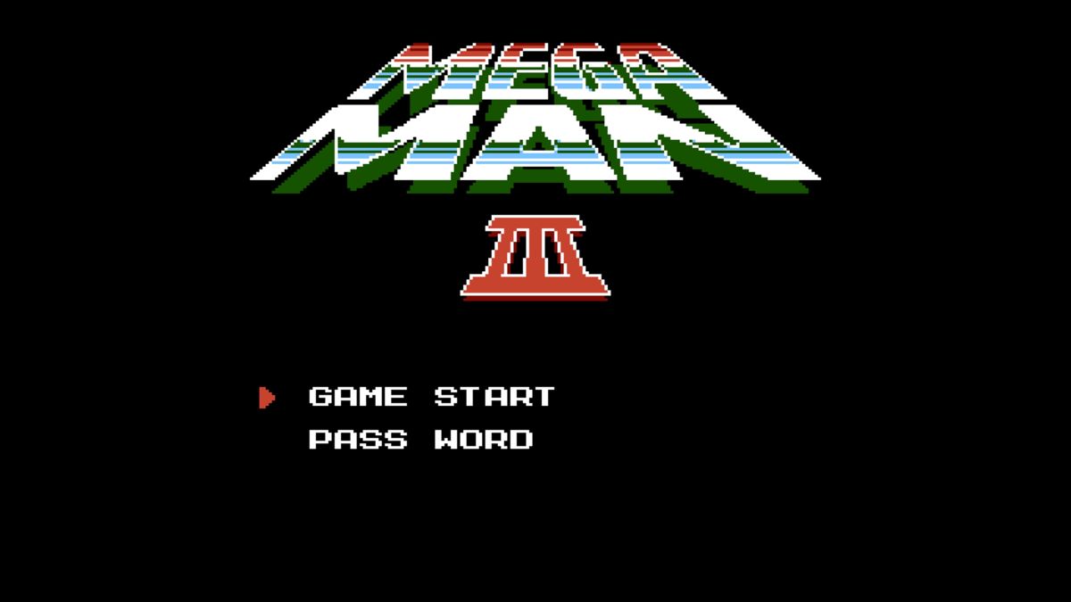 Mega Man: Legacy Collection (PlayStation 4) screenshot: <b>Mega Man III</b>: Main menu