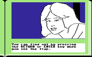 ZorkQuest: Assault on Egreth Castle (Commodore 64) screenshot: Close up of Acia.