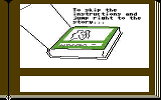 Gamma Force in Pit of a Thousand Screams (Commodore 64) screenshot: There's built-in instructions that let you know hot to run an Infocomic.