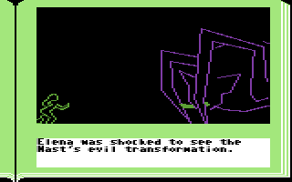 Gamma Force in Pit of a Thousand Screams (Commodore 64) screenshot: The Nast is now a giant scorpion! AHHHH!!