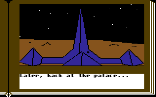 Gamma Force in Pit of a Thousand Screams (Commodore 64) screenshot: The palace.