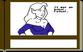Gamma Force in Pit of a Thousand Screams (Commodore 64) screenshot: Elena.
