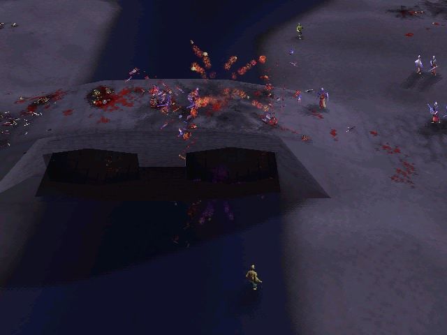 Myth: The Fallen Lords (Windows) screenshot: Don't let the wights close or they will expl....!