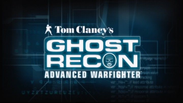 Tom Clancy's Ghost Recon: Advanced Warfighter (Xbox 360) screenshot: Main title