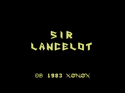 Sir Lancelot (ColecoVision) screenshot: Title screen