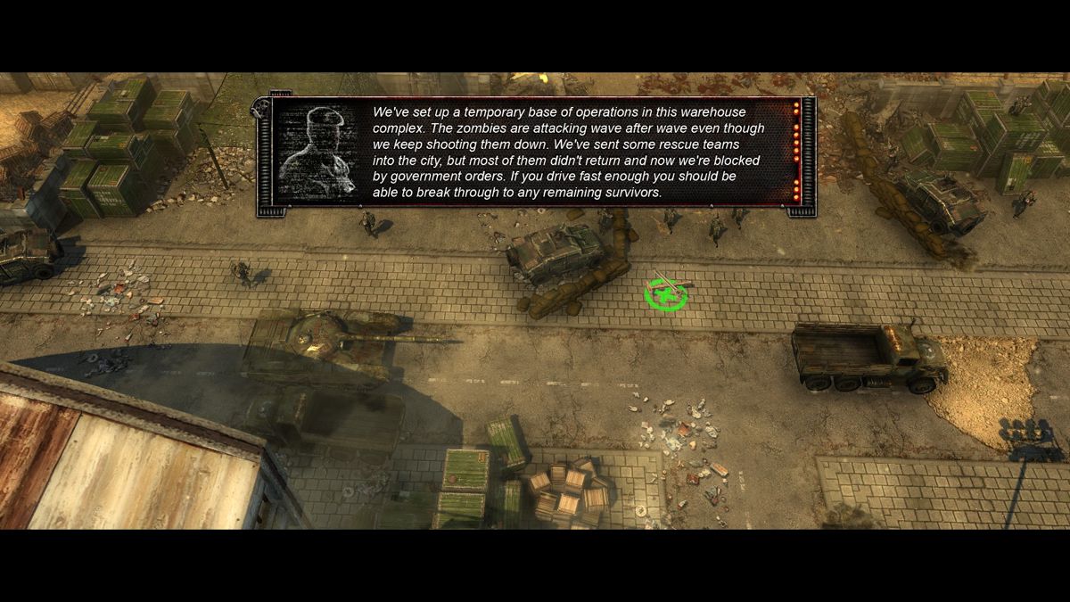 Zombie Driver HD (Windows) screenshot: Some intro text