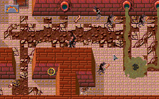Dark Sun: Shattered Lands (DOS) screenshot: This sewer area is more than just a dungeon - it has a settlement, several quests, and a couple of nice secrets!