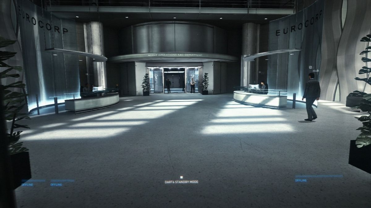 Syndicate (PlayStation 3) screenshot: Welcome to Eurocorp.