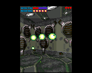 Gloom (Amiga) screenshot: Green bubbles updates your weapon