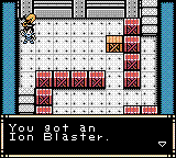 John Romero's Daikatana (Game Boy Color) screenshot: Found a Weapon!