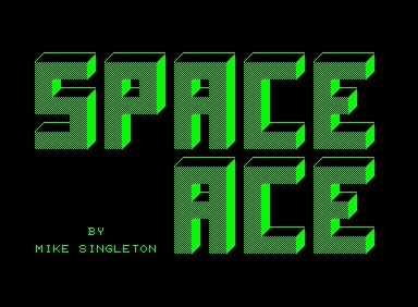 Space Ace (Commodore PET/CBM) screenshot: Title Screen