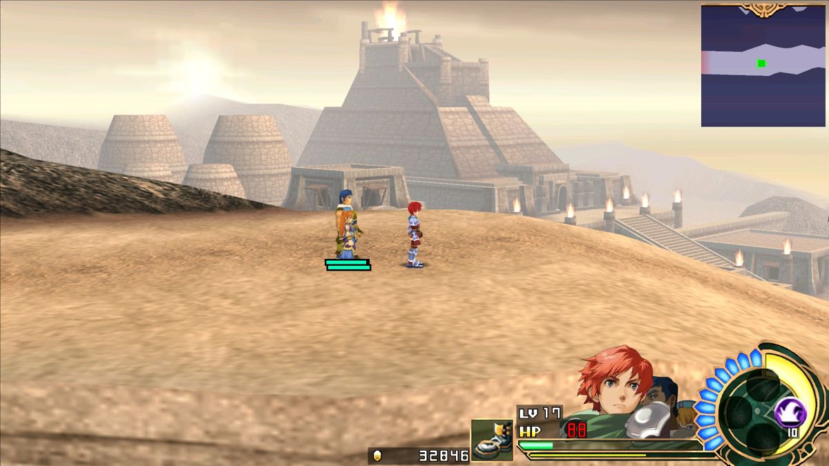 Ys Seven (Windows) screenshot: The dessert village