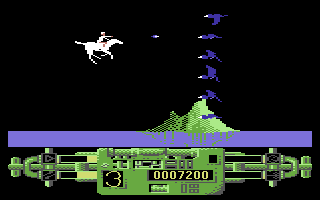 Trojan Warrior (Commodore 64) screenshot: Level 2.