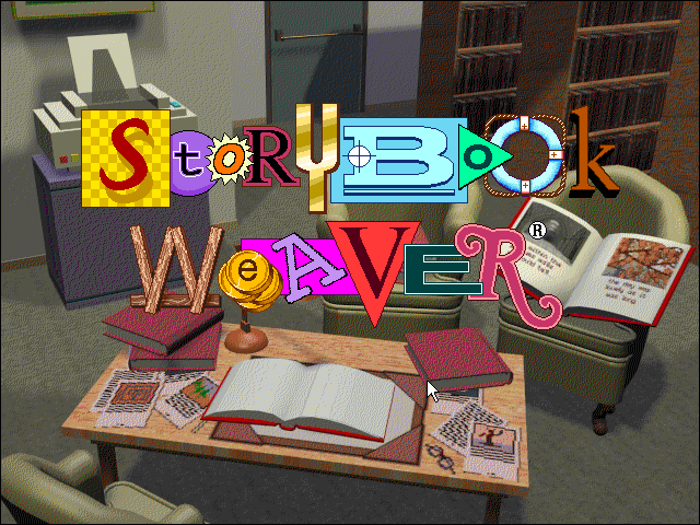 Storybook Weaver (Windows 3.x) screenshot: The title screen