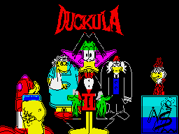 Count Duckula 2 Featuring Tremendous Terence (ZX Spectrum) screenshot: Title screen