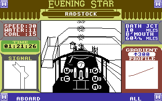 Evening Star (Commodore 64) screenshot: All Aboard