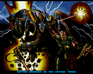 Gloom (Amiga) screenshot: Gothic Tomb missions (Loading Screen)