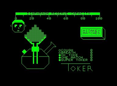 Toker (Commodore PET/CBM) screenshot: Game start