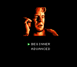 Die Hard (NES) screenshot: Select skill level