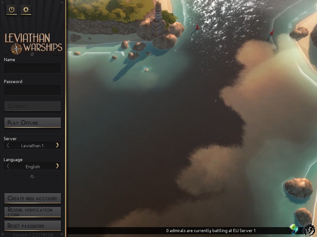 Leviathan: Warships (Windows) screenshot: Main menu