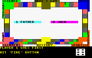 Trivia U.K. (Amstrad CPC) screenshot: Ready to play.
