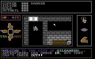 Melee (Commodore 64) screenshot: The beginning of the game.