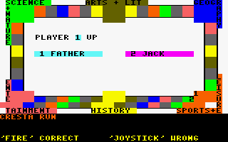 Trivia U.K. (Amstrad CPC) screenshot: Got it.