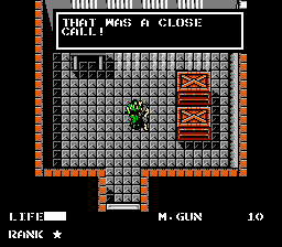 Metal Gear (NES) screenshot: Indeed it was