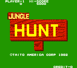 Jungle Hunt (Arcade) screenshot: Title screen