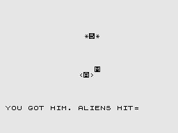 Games 4 (ZX81) screenshot: Combat