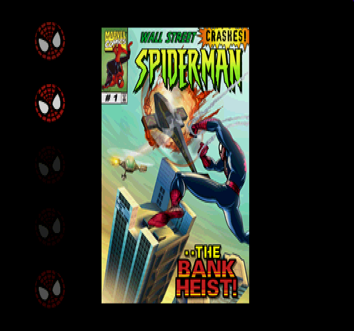 Spider-Man (PlayStation) screenshot: Loading screen: The first game cover.