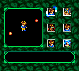 Sylvan Tale (Game Gear) screenshot: The hero can take 6 different forms ...