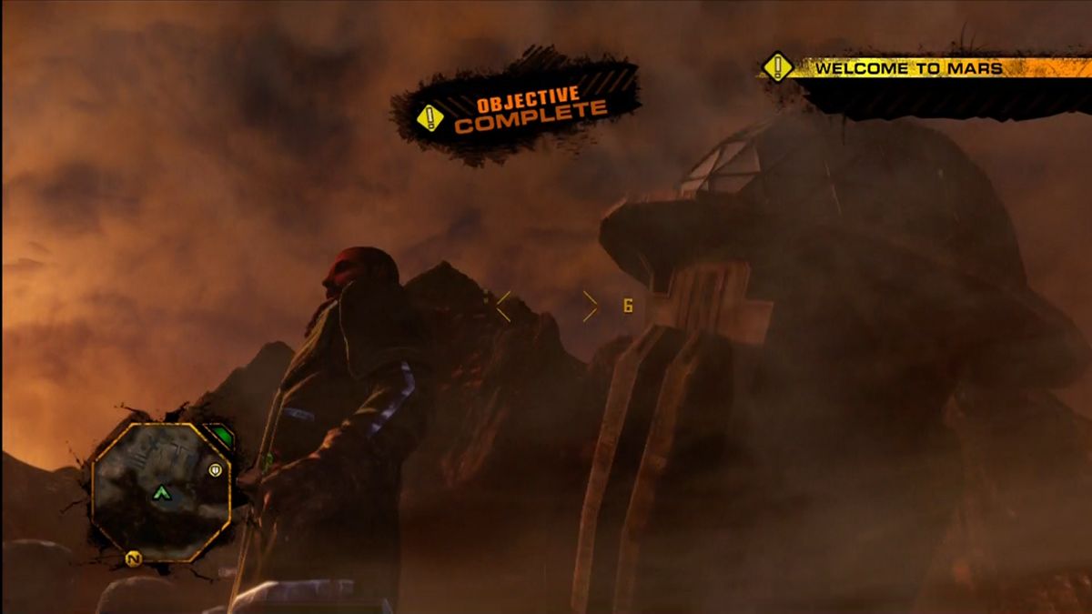 Red Faction: Guerrilla (Xbox 360) screenshot: If the damage is significant enough, the weight will bring the structure down.