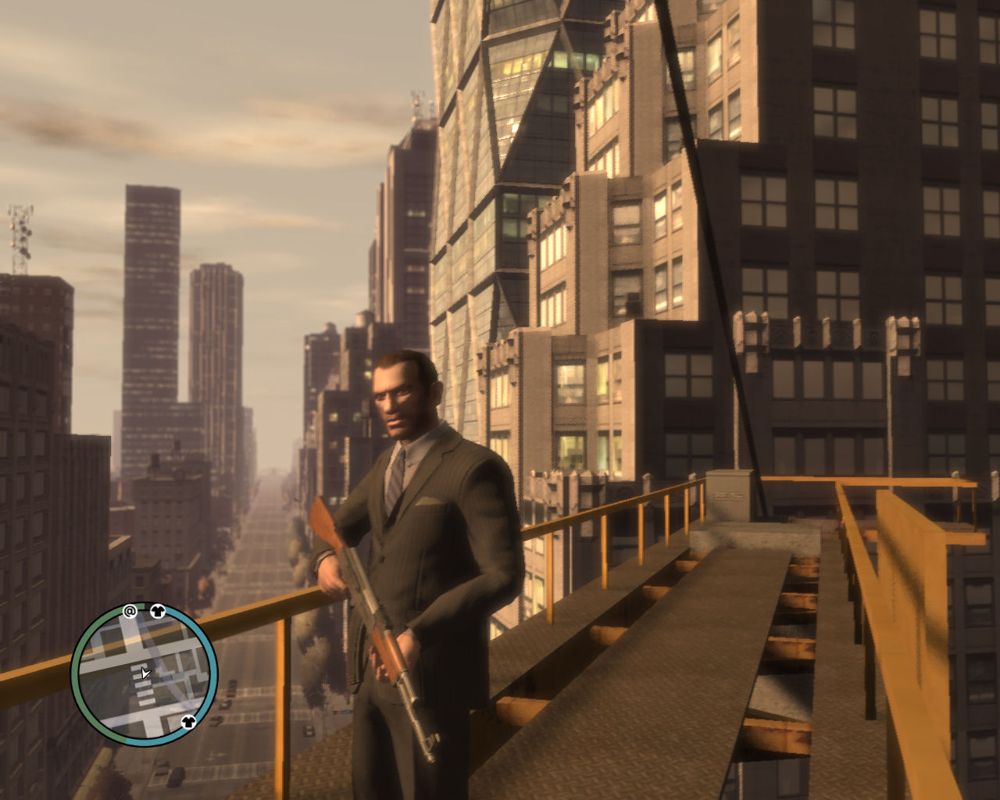 Grand Theft Auto IV (Windows) screenshot: Nice view, eh?