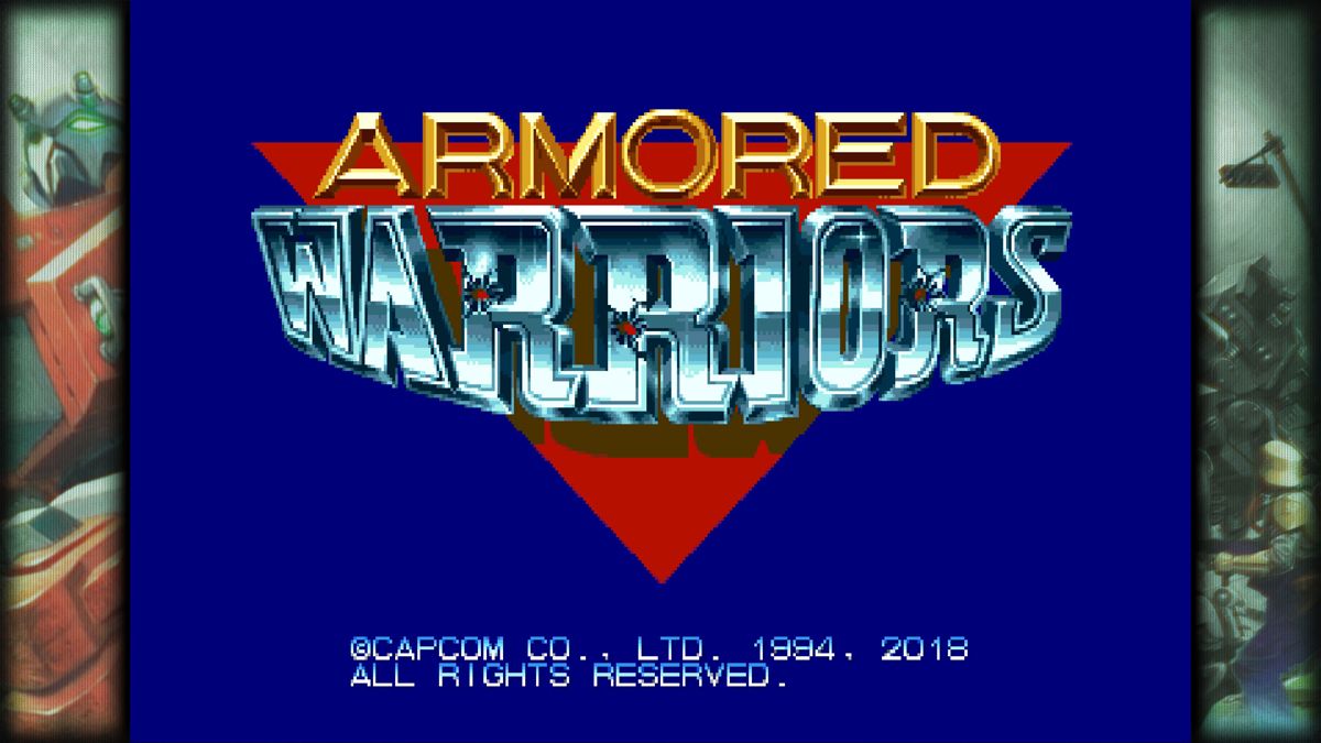 Capcom Beat 'Em Up Bundle (Windows) screenshot: <i>Armored Warriors</i>: title screen