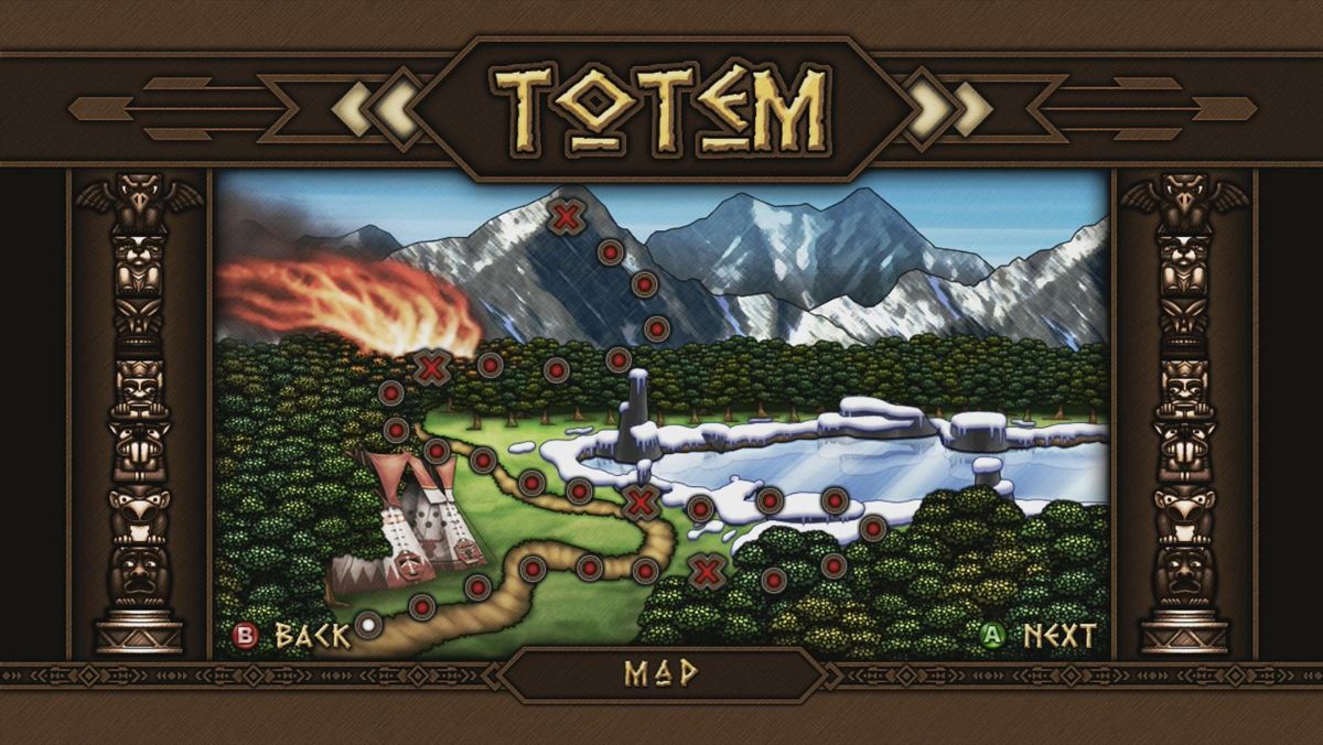 Totem (Xbox 360) screenshot: The world map (Trial version)