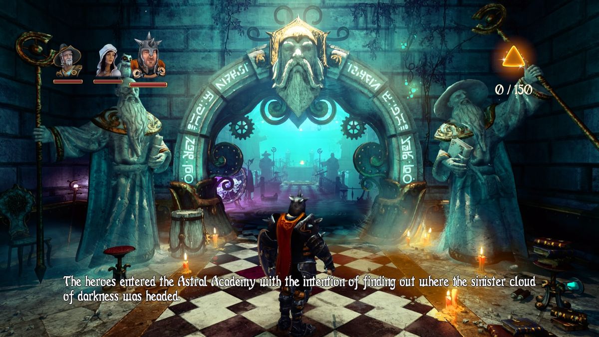 Trine 3: The Artifacts of Power (PlayStation 4) screenshot: Entering Astral Academy