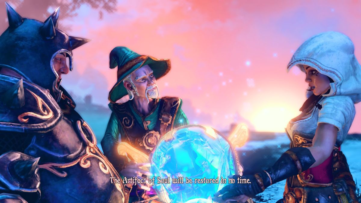 Trine 3: The Artifacts of Power (PlayStation 4) screenshot: One part of Trine recovered... the second one is for all new story to be experienced
