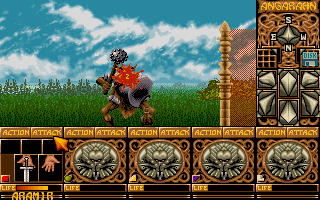 Ishar: Legend of the Fortress (DOS) screenshot: Blood damage