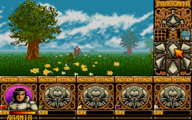 Ishar: Legend of the Fortress (DOS) screenshot: Where the game begins