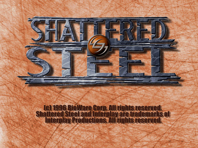 Shattered Steel (DOS) screenshot: Title screen