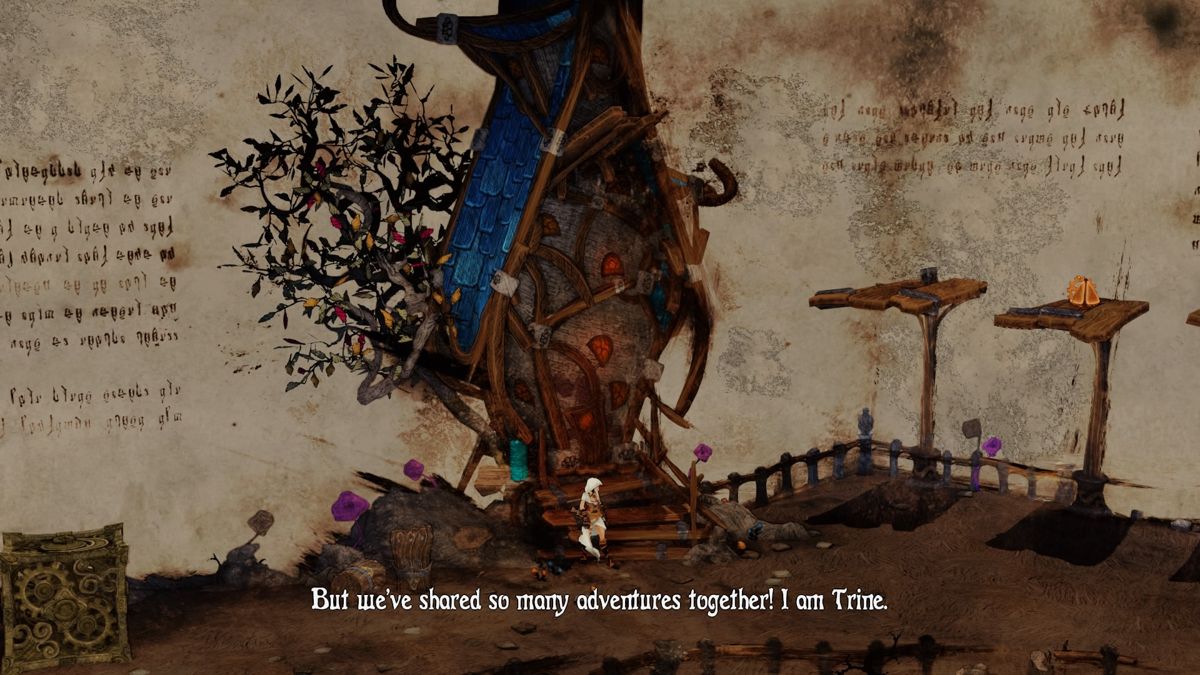 Trine 3: The Artifacts of Power (PlayStation 4) screenshot: Meeting the Trine