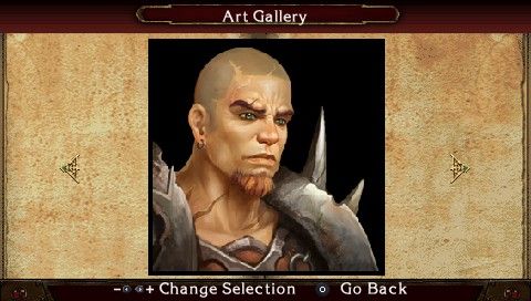 Dungeons & Dragons Tactics (PSP) screenshot: Art gallery