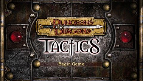 Dungeons & Dragons Tactics (PSP) screenshot: Title screen