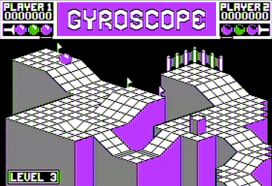 Gyroscope (Apple II) screenshot: Demonstration Mode