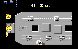 Uridium (DOS) screenshot: "Planes" on "airbase".