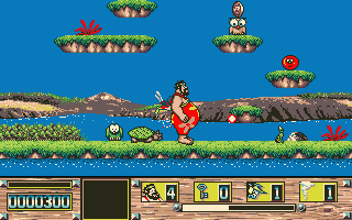 Les aventures de Carlos (DOS) screenshot: Paradise land