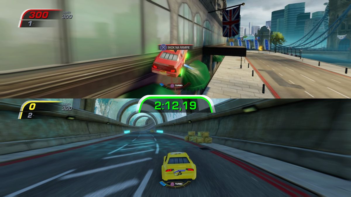 Disney•Pixar Cars 3: Driven to Win (PlayStation 4) screenshot: Ramp jumping